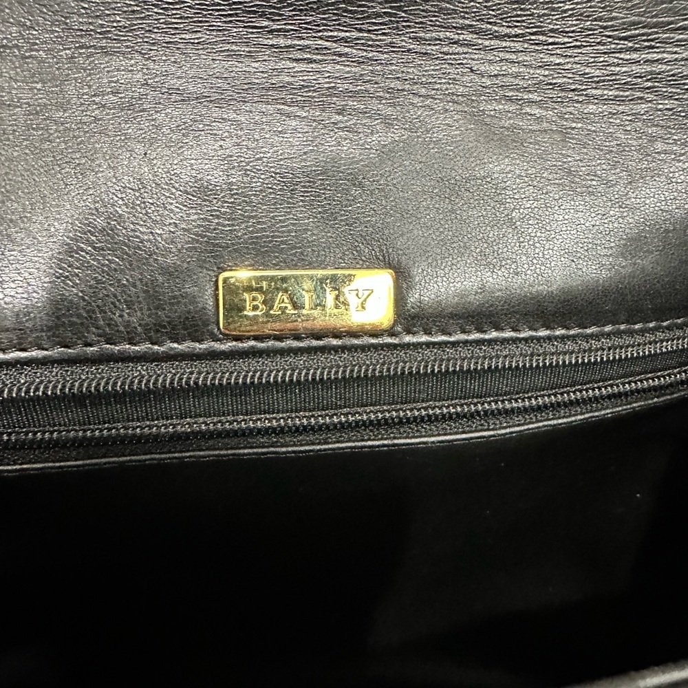 Bally Vintage Quilted Patent Leather Top Handle Satchel - Picture 13 of 13